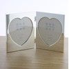 Sixtrees Romeo 2-000-46D Heart Shaped Silver plated double folding 4