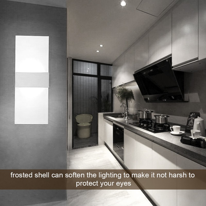 LED Acrylic Indoor Room Wall Mounted Sconce Light Bed Night