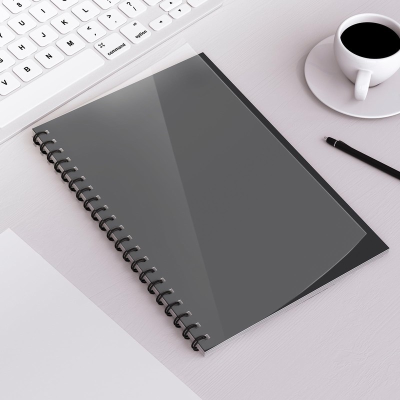 PATIKIL 20 Mil Clear PVC Binding Covers, 10 Pcs Front