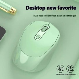 NEW! (MINT Green) 2.4 Ghz Optical Rechargeable Wireless Mouse W/Receiver