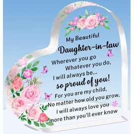 TTOVEN Daughter in Law Birthday Gifts,Daughter in Law Gifts,Daughter in Law Wedding Gifts Christmas Mothers Day Gifts from Mother in Law My Beautiful Daughter in Law