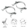 2 Pcs 6 1/2 Inch Pipe Hanger, 304 Stainless Steel