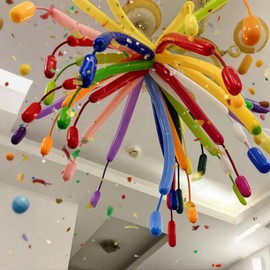 Twisting Long Latex Balloons, 100pcs Thickening Bright Color 260N Balloons for Firework Birthday Party Graduation Wedding Holiday