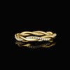JewelryPalace Infinity Rope Twisted Cubic Zirconia Band Ring Women's Infinity