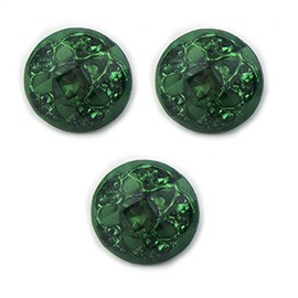HAND® No.06 Green Luxury Fashion Crystal Buttons 16mm Diameter - Pack of 3
