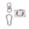 Stainless Steel Ceiling Hammock Hanging Kit 551lb Capacity Suspension Hook