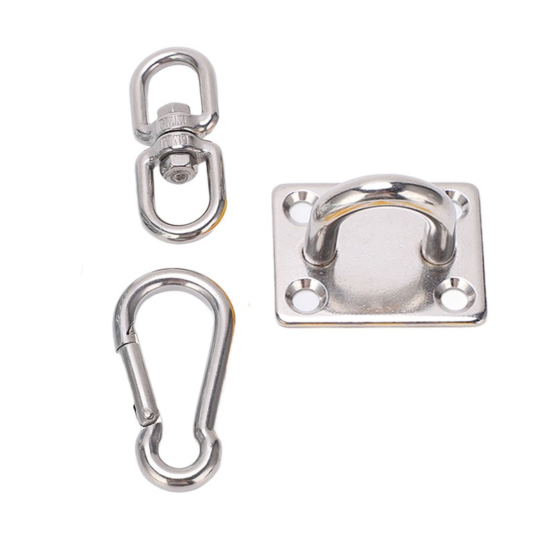 Stainless Steel Ceiling Hammock Hanging Kit 551lb Capacity Suspension Hook