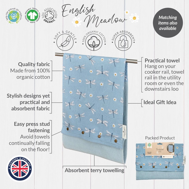 Cooksmart British Designed Roller Towel | Roller Towel for Bathroom