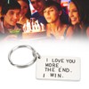 Birthday Keychain Stainless Steel I Love You More The End