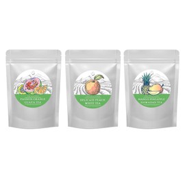 The Tea Farm - Hawaiian Tea Sampler - Premium Tropical Hawaiian Loose Leaf Tea Blends