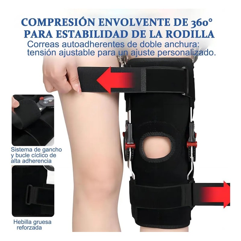 Rodillera Mecanica Postoperatoria Soport Ortopedia Ajustable