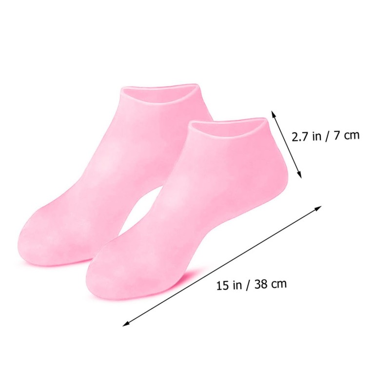 TOVINANNA 2Pairs Moisturizing Socks for Women Protective Slip Gel Socks