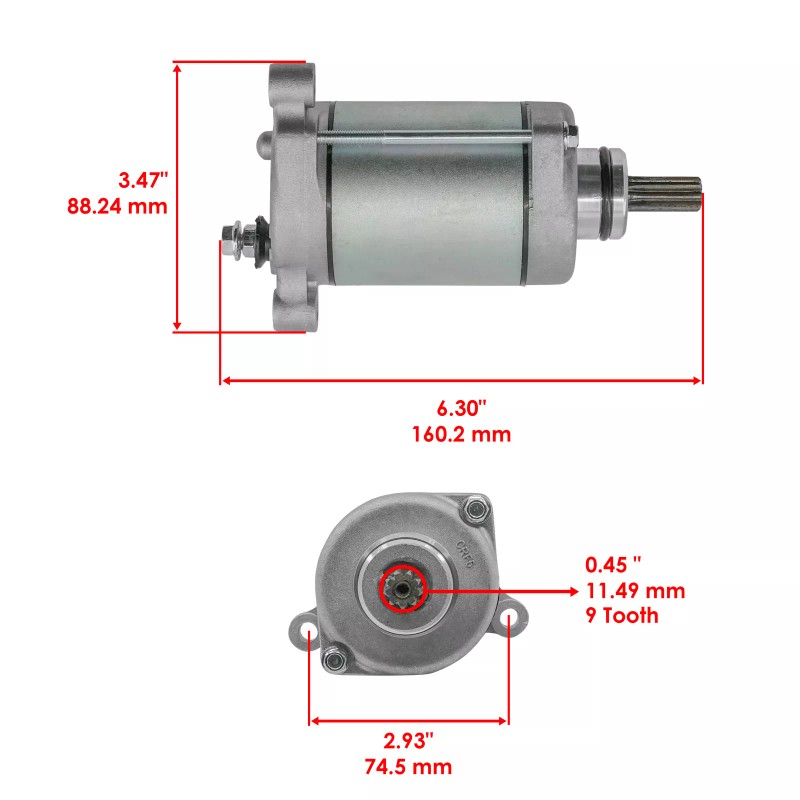 Caltric Starter Motor For Kawasaki Ninja ZX -10R KRT Edition