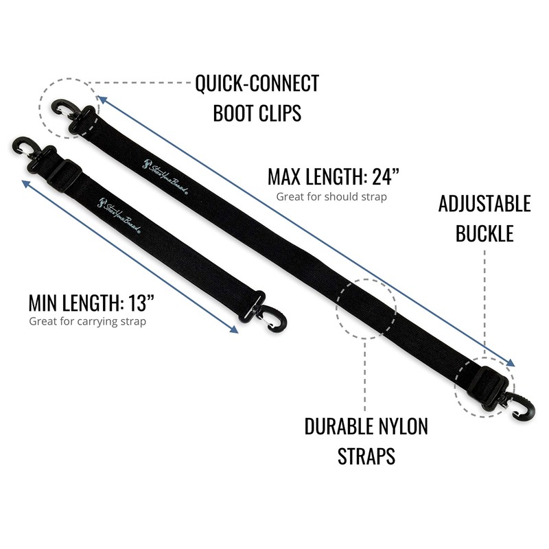 StoreYourBoard Ski and Snowboard Boot Carrier, Adjustable Shoulder Strap, 2