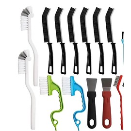 18PCS Spaltreinigungsbürste Set, Multifunktionale Fugenbürste Bad, Reinigungsbürsten für Küche, Fensterrahmen, Steckdosen