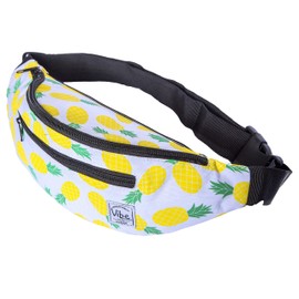 Vibe FESTIVAL GEAR Fanny Pack for Men Women - Many Prints - Black Holographic Silver Gold Cute Waist Bag for Festival Rave Hiking Running Cycling