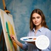 2 Pcs Paint Palette Tray Plastic for Kids and Adults