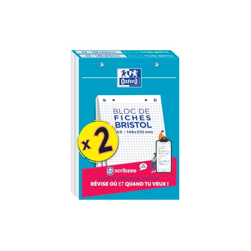 BRISTOL OXFORD PERFORE BLOCKS 148 x 210 cm, 30 Sheets,