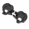 2Pcs RC Steering Knuckles Black Coated Brass Front Steering Knuckles