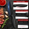 Ruffulon Steak Knives Set Of 8,Serrated Steak Knife,High-Carbon Stainless Steel