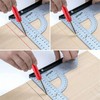 2 Pack Solid Carpenter's Pencil with 20 Refills, Deep Hole