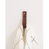 Keyaiira - Medium Brown Leather Wall Hook, Wall Hanging Strap