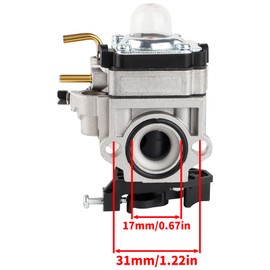 HUZTL 308054121 Carburetor Air Filter Fuel Line Kit for Ryobi RY25AXB RY25 RY25AXBVNM 25cc Gas Jet Fan Blower
