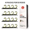 Fishing Rod Rack for Garage/Vehicle, Horizontal or Ceiling Wall Mounted