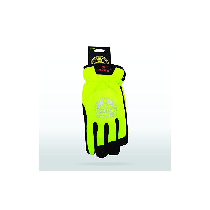 StoneBreaker Hi Viz Work Gloves, Medium