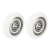 uxcell Ball Bearing Guide Pulley Roller Round Wheel 8x30x8.5mm Double