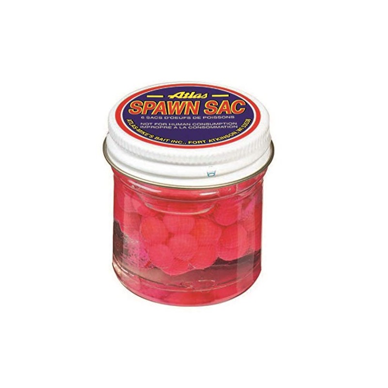 Atlas Mike's Spawn Sack Salmon Fishing Bait Eggs (6 Sacks