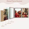 Space Art Deco Triple 5x7 Picture Frame, 3 5x7 Folding