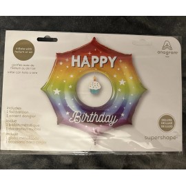 Anagram Birthday Party Decorations Jumbo Colorful Star Shape Cupcake