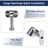2PCS Silver 90° 25mm Clothes Rail Flange Seat, Space-Saving Corner