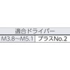TRUSCO(トラスコ) コーススレッドスクリューラッパ頭ステン M3.8×38 55本入 TKS-S38R