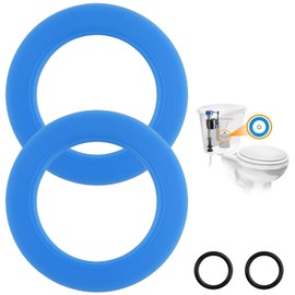 FXHDC-M Toilet Flush Valve Seal Replacement Kit for American Standard 2 Pack Silicone Material 7301111-0070a Repair Toilet Fill Valve Seal Flapper Parts With O Rings for Champion Eljer Titan 4