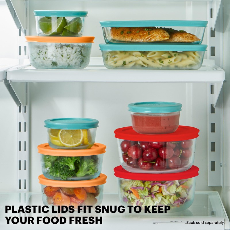 Pyrex Simply Store (12-Pack) Glass Food Storage Containers Set, (1,
