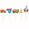 Fire Brigade Muffin Picks Pack of 10 // Muffin Decoration