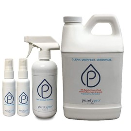PUREFY Purefypro Disinfectant Package - Kills 99.9999% Viruses Norovirus, HIV, Monkeypox and Drug Resistant Germs. No Rinse, No Residue. Suitable for All Surfaces.