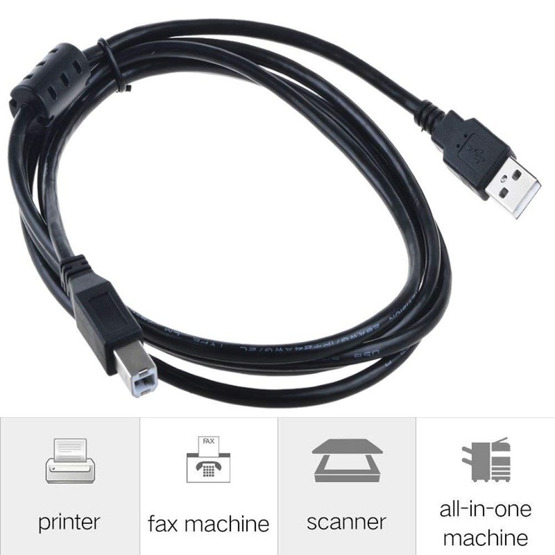 Digipartspower 6ft USB 2.0 PC Data Cable Lead Cord for