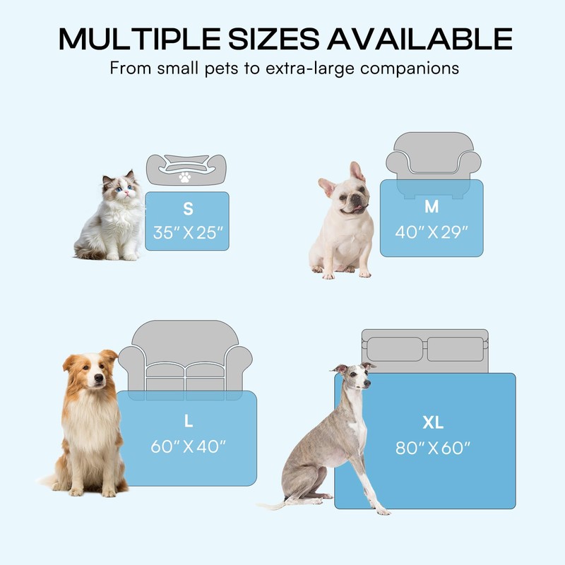 Cooling Dog Blanket, Q-MAX>0.5 Pet Throw for Couch, Crate &