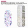 HASTHIP® Kit de Arte de Uñas con Diamantes Imitación Multicolor,Herramientas