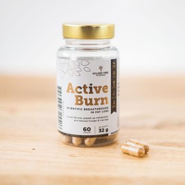 Golden Tree Active Burn 100% natürliches Nahrungsergänzungsmittel zur Gewichtsreduktion und Stoffwechsel-Booster mit grünem Tee, Chrom, Zink, schwarzem Pfeffer, Vitamin C und B6, beschleunigt
