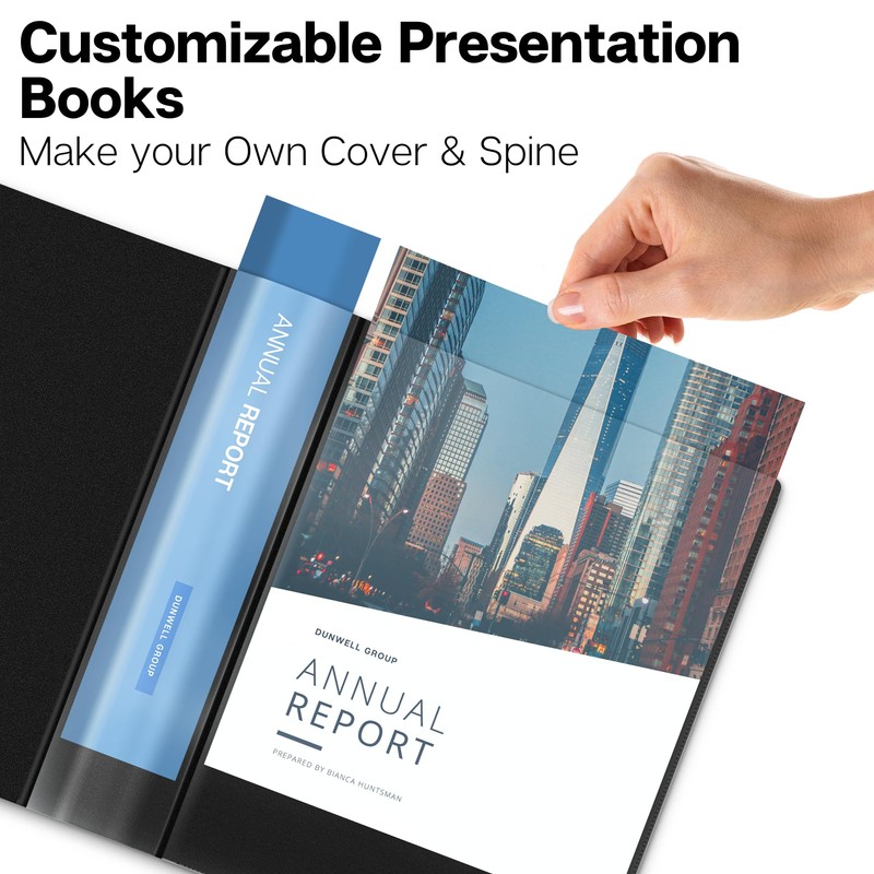 Dunwell Presentation Binder 48-Pocket, Displays 96 Pages, 8.5x11 Portfolio Binder