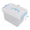 Jandson 6 Quart Clear Latching Box Container, Storage Bin, 6