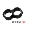 Boao 20 Pack 16mm Drip Irrigation Folding Hose Connectors End