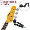 Guitar String Winder, Black Guitar String Cutter,3-In-1 Multifunctional Guitar Tool,