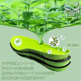 Jydclh18 Insole, Shock Absorption, Standing Work, Breathable, Sweat Absorbent, Deodorizing Insole, Next-to-touch, Elastic, Soft, Shoes, Sports, Size Adjustable, For Men and Women