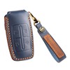 ontto 4-button Key Fob Case Leather Key Bag Fit for