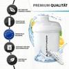 Amityunion Protein Shaker Deluxe 400 ml, Leak-Proof, BPA-Free Fitness Cup